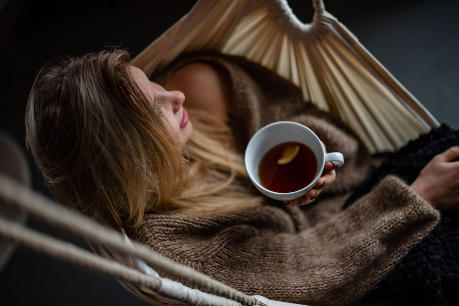 Woman contemplating life with a cup of tea - Learning How to Dream (Again), a soft power series session by Angie Witkowski